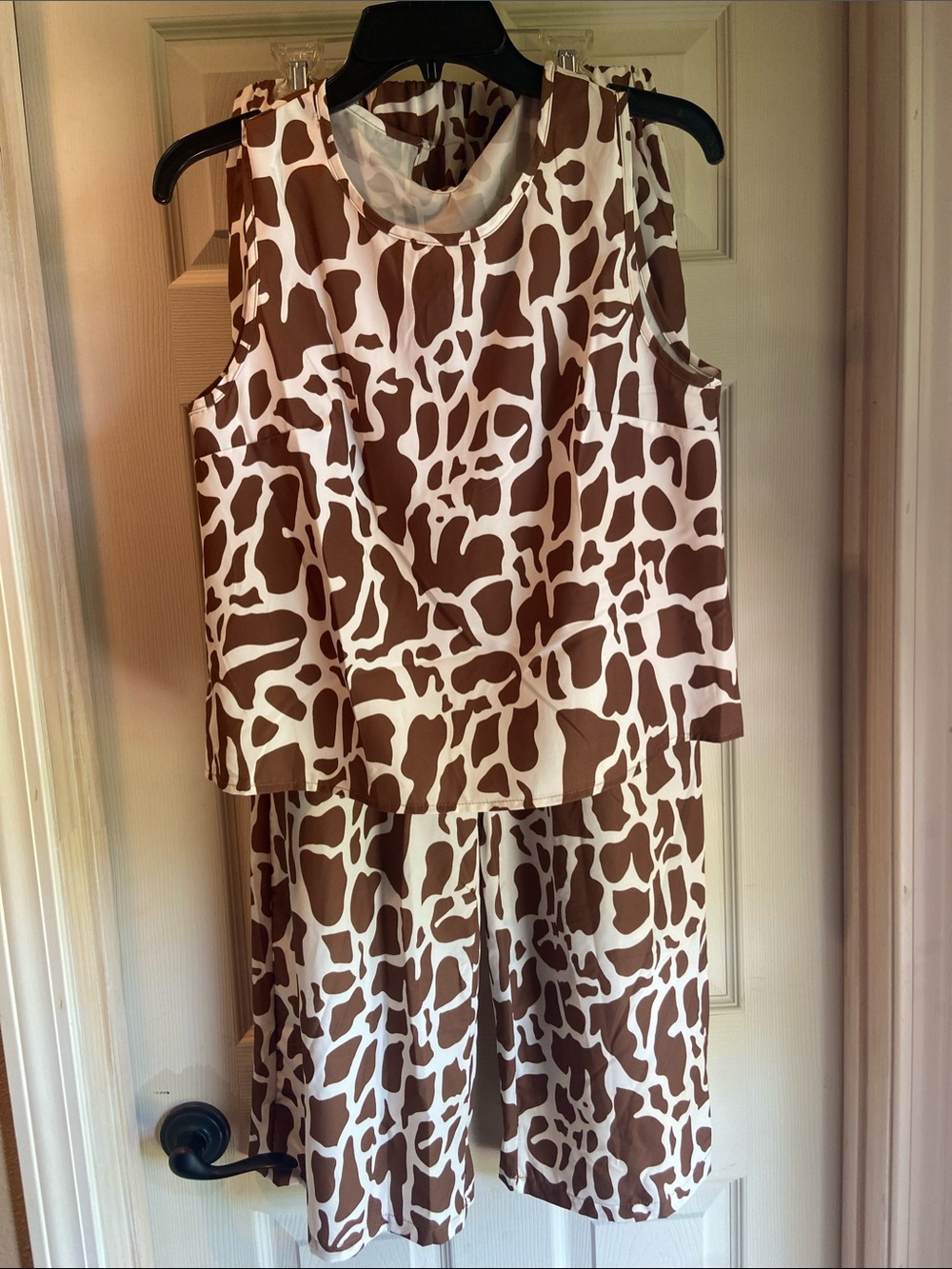 2 piece cow print, 100% Polyester